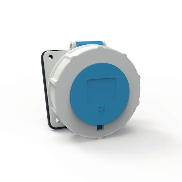 Pin & Sleeve Receptacle, 16/20 A, 600V AC, Three Phase, 3 Pole, Screw Terminals Wire Connection Type